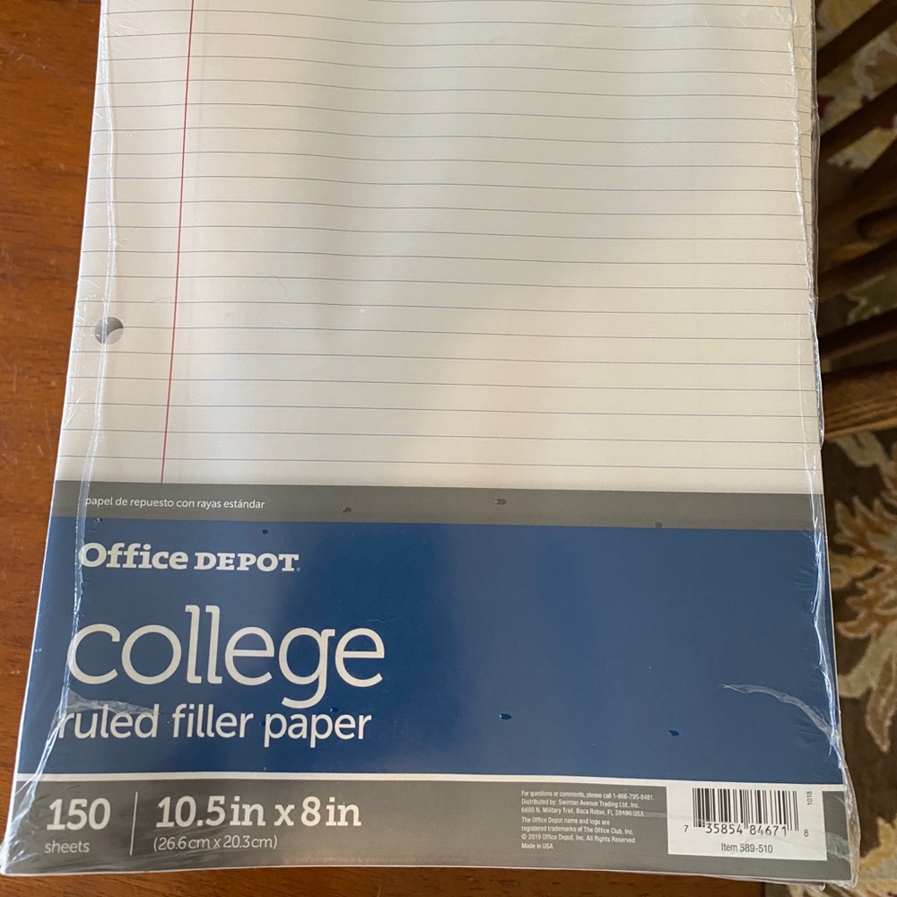 16 Reams College Ruled paper